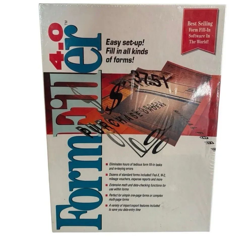 Form Filler 4.0 Vintage PC Software *New*